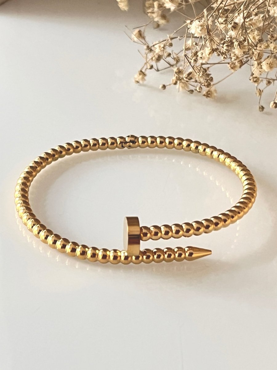 Bead style Nail Bracelet - Silks & Jewels