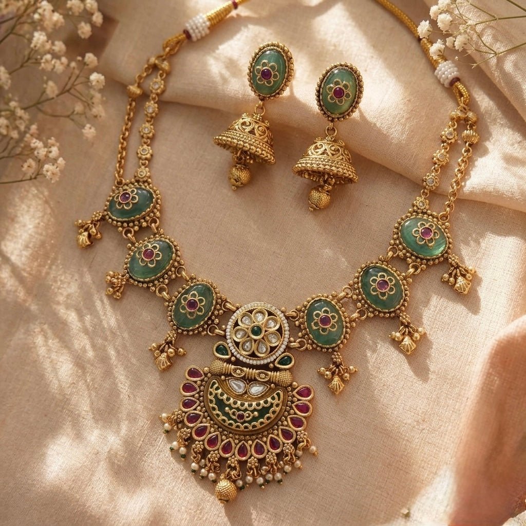 Riyasat set - Silks & Jewels