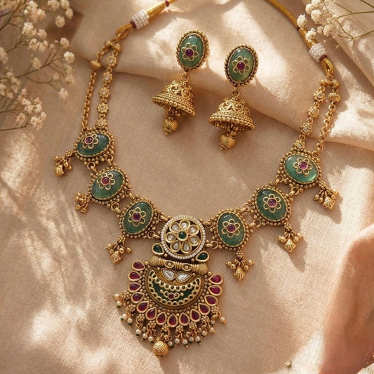 Riyasat set - Silks & Jewels