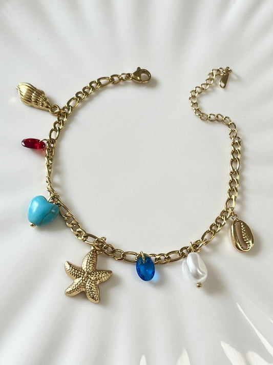 SeaMuse Charm Chain - Silks & Jewels