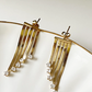 Cascade Elegance Crystal Strand Drop Earrings