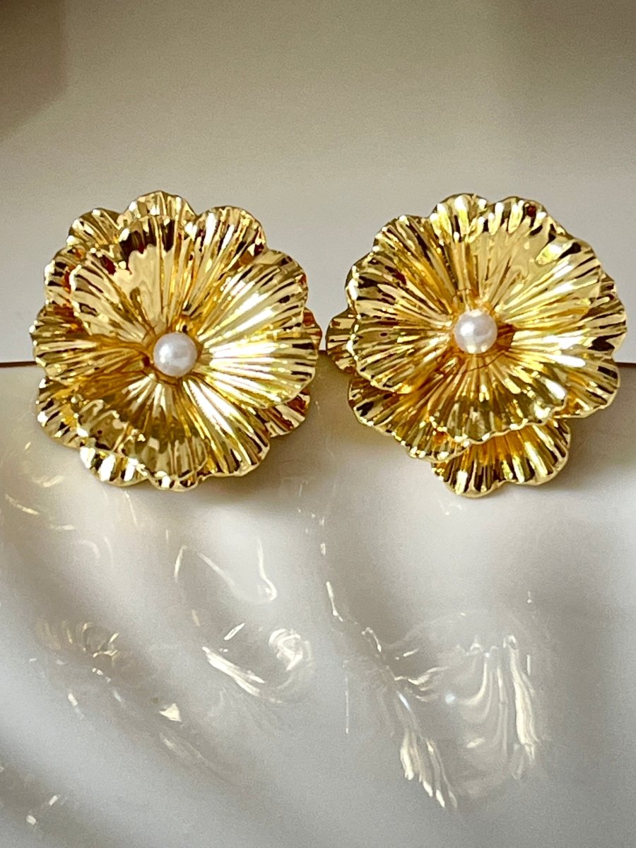 Aurora Bloom Statement Studs - Silks & Jewels