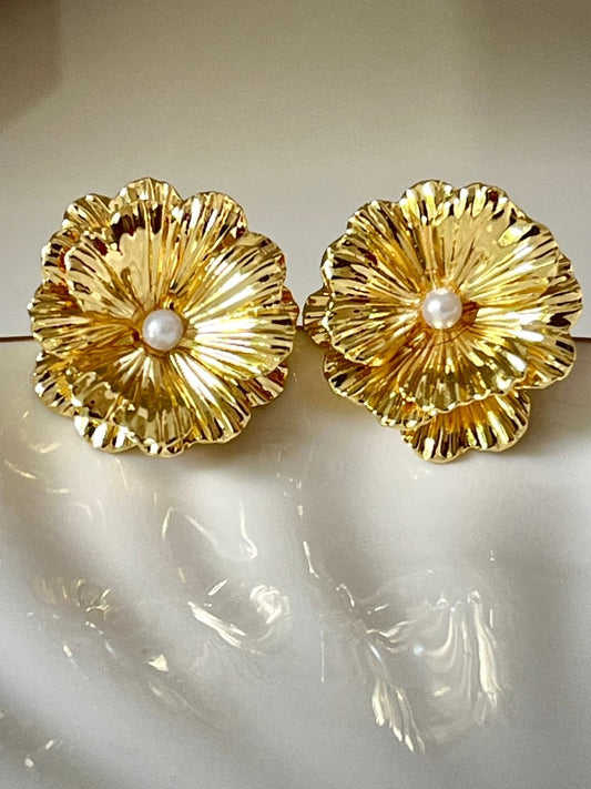 Aurora Bloom Statement Studs - Silks & Jewels