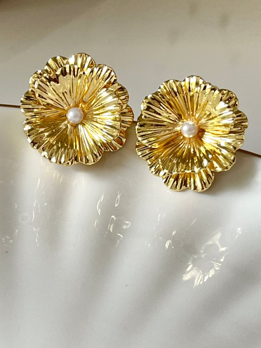 Aurora Bloom Statement Studs - Silks & Jewels