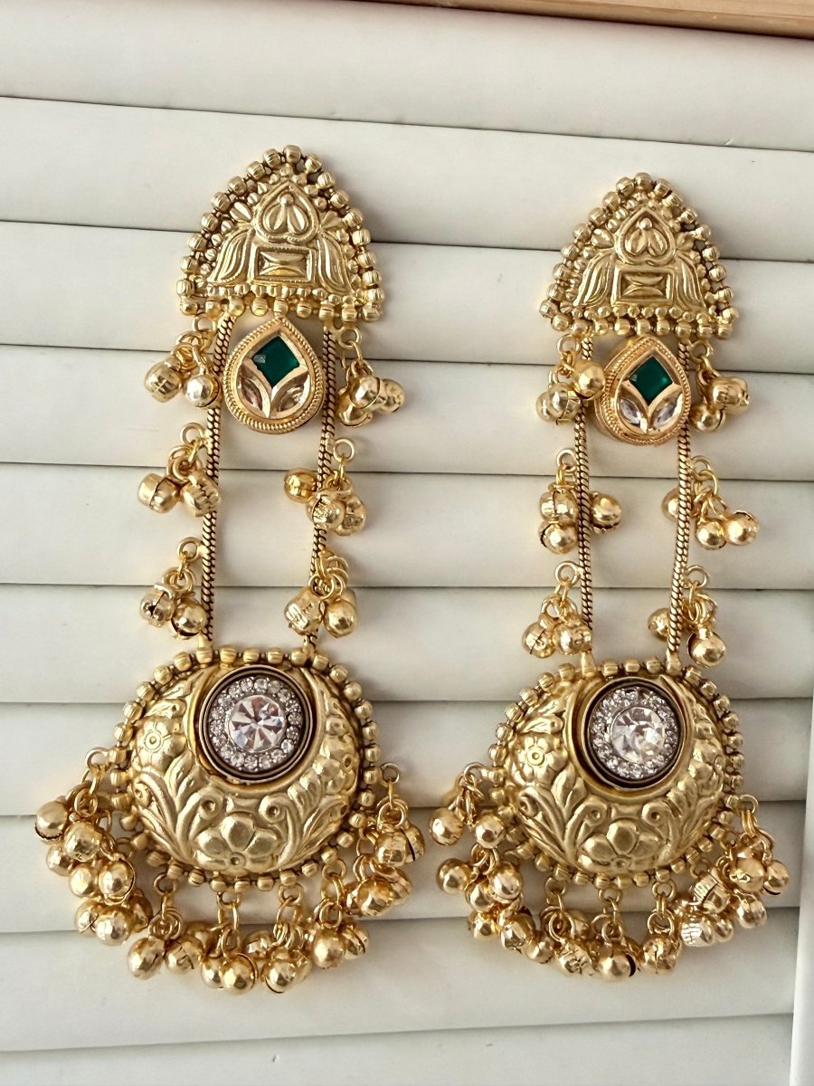 Bavari Chandbali Kashmiri Earring - Silks & Jewels