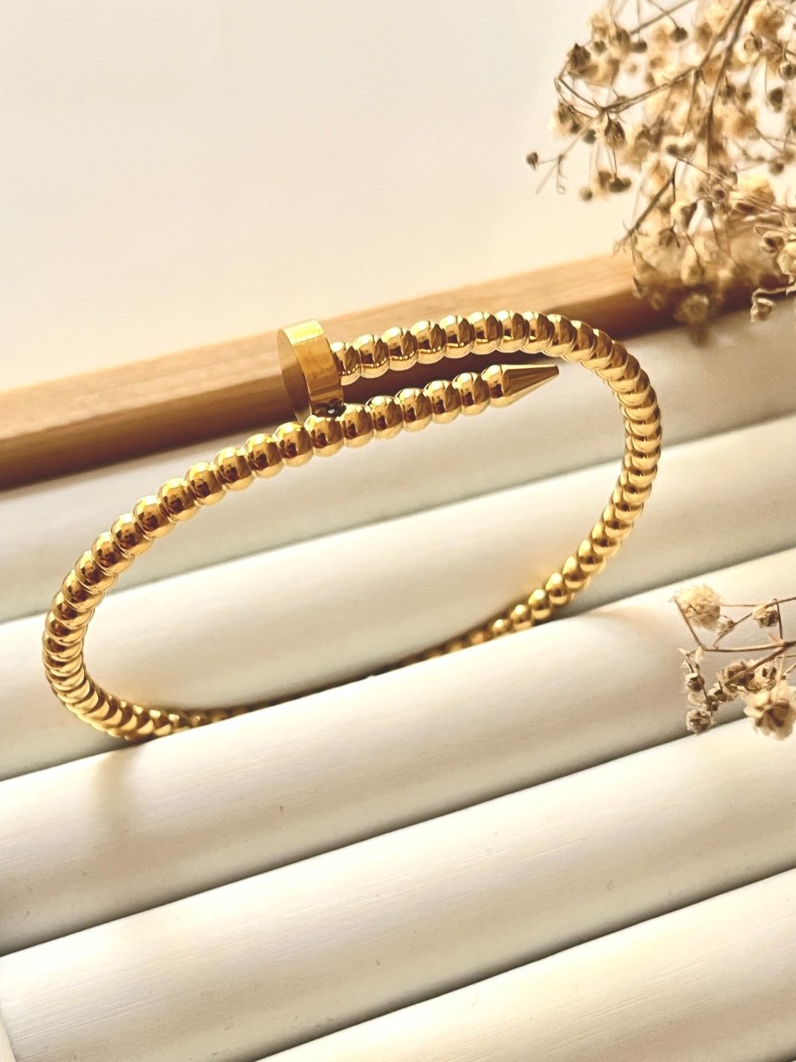 Bead style Nail Bracelet - Silks & Jewels