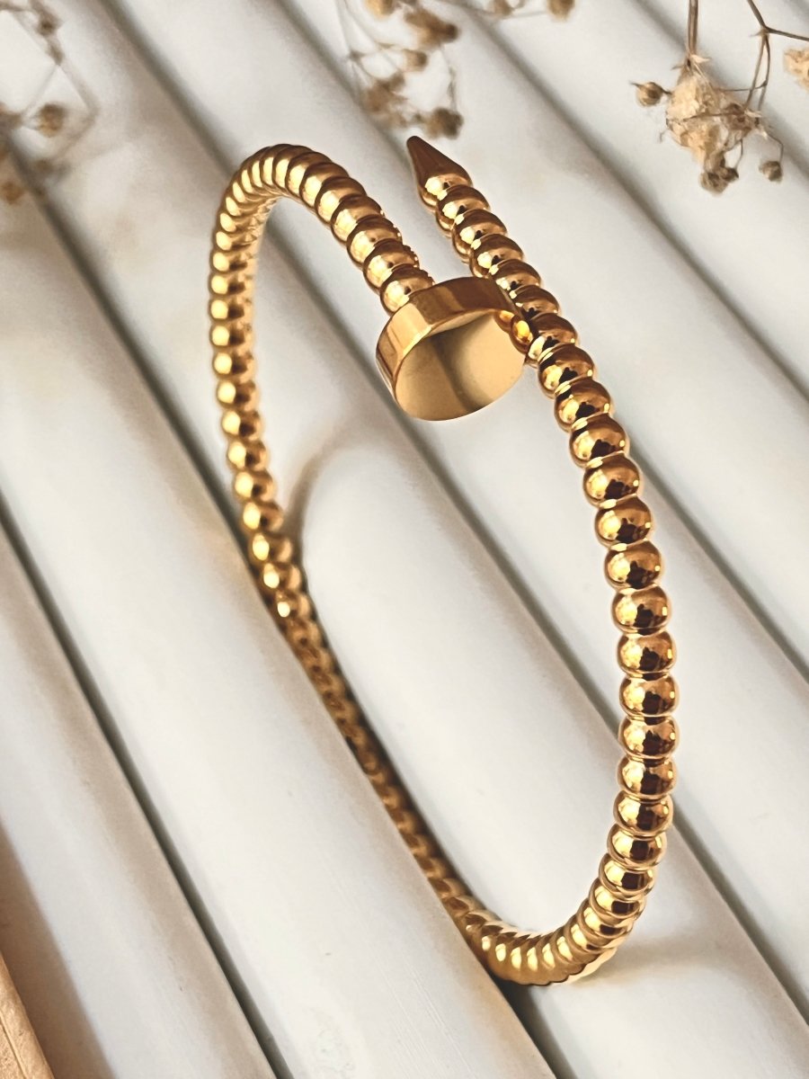 Bead style Nail Bracelet - Silks & Jewels