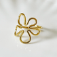 Blossom Loop Open Floral Inspired Gold Ring - Silks & Jewels
