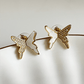 Butterfly Enamel Crystal Gold Plated Stud Earrings - Silks & Jewels