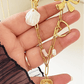 Celestial Medallion Moon and Star Gold Chain Necklace - Silks & Jewels