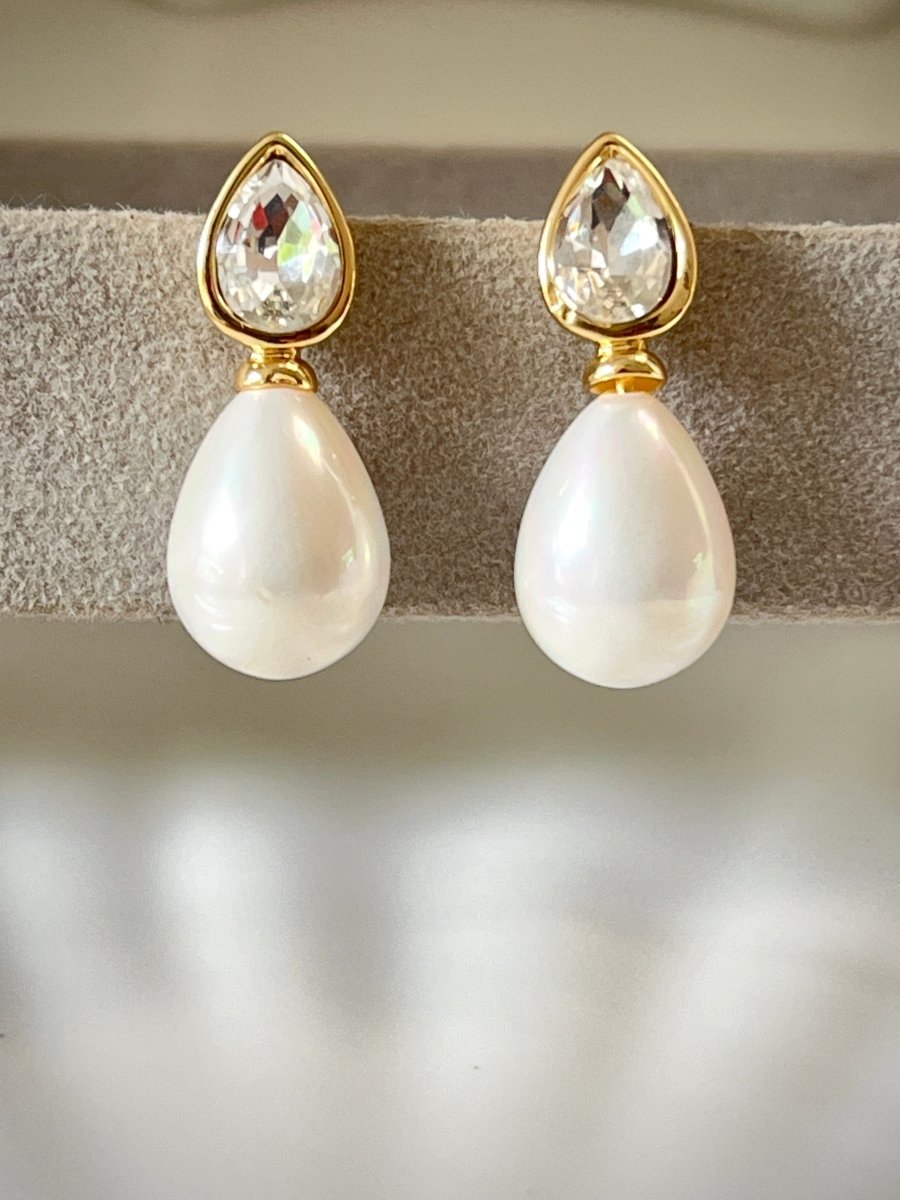 Crystal Muse Pearl Drops - Silks & Jewels