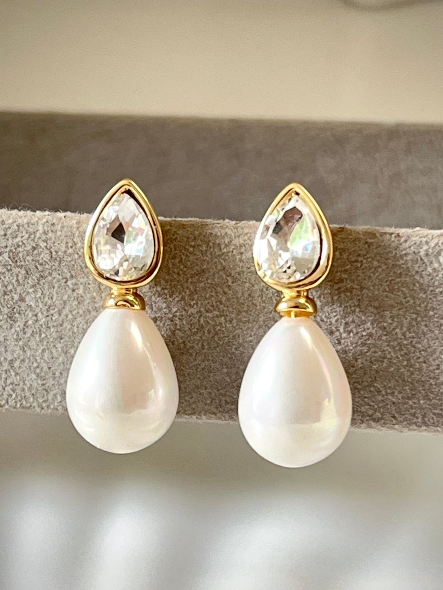 Crystal Muse Pearl Drops - Silks & Jewels
