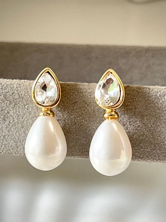Crystal Muse Pearl Drops - Silks & Jewels
