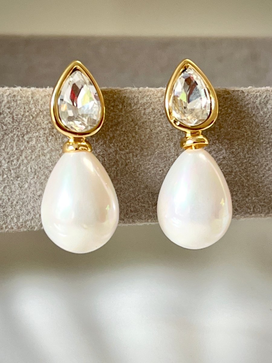 Crystal Muse Pearl Drops - Silks & Jewels