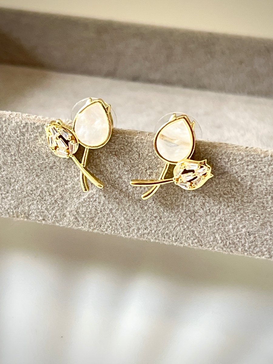 Flora Studs - Silks & Jewels