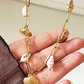 Golden Shore Real Conch Shell Gold Plated Necklace - Silks & Jewels