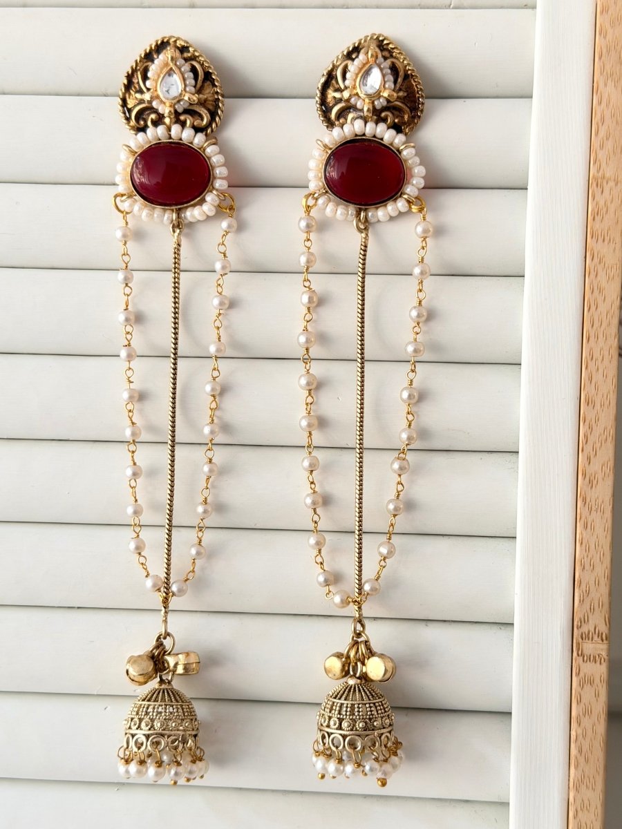 Gulnaar Kashmiri Earring - Silks & Jewels