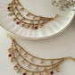 Kanak - Chhaya (Ruby - White) - Silks & Jewels