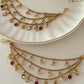 Kanak - Chhaya (Ruby - White) - Silks & Jewels