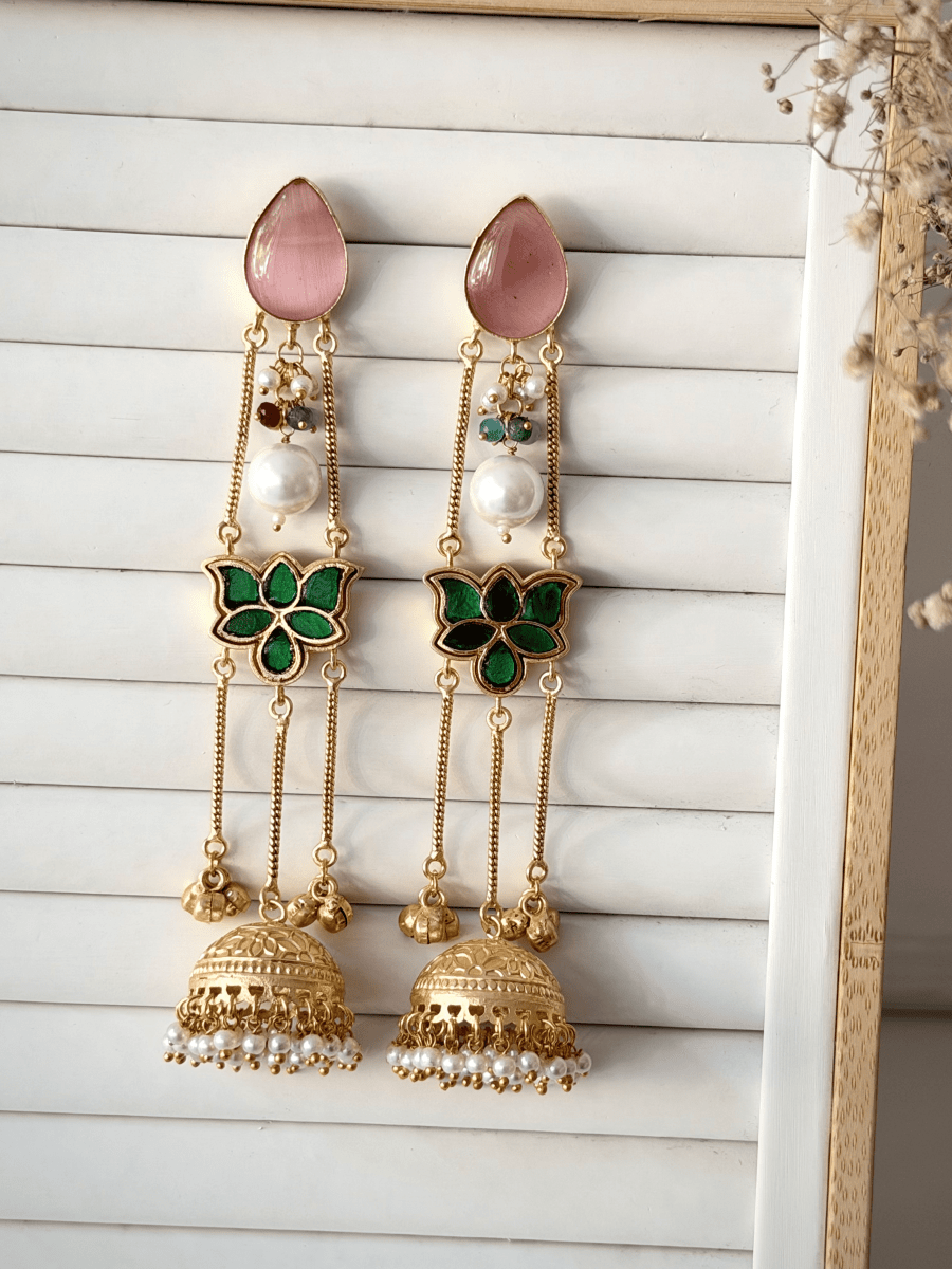 Mehfil Kashmiri Jhumka - Silks & Jewels