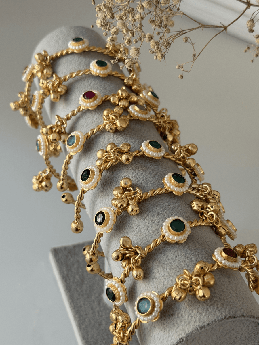 Multicoloured Ghungroo Bangle - Silks & Jewels