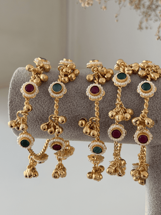 Multicoloured Ghungroo Bangle - Silks & Jewels