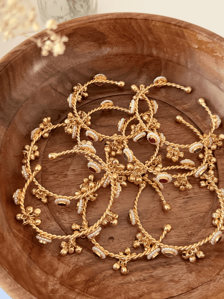 Multicoloured Ghungroo Bangle - Silks & Jewels