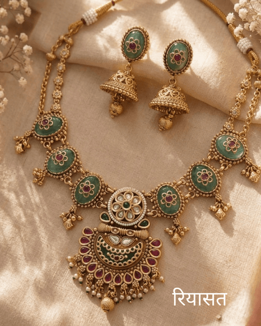 Riyasat set - Silks & Jewels