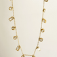 Sparkle Drop Gold Plated Crystal Charm Necklace - Silks & Jewels