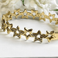 Stellar Charm Star Gold Plated Zircon Bracelet - Silks & Jewels