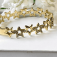 Stellar Charm Star Gold Plated Zircon Bracelet - Silks & Jewels