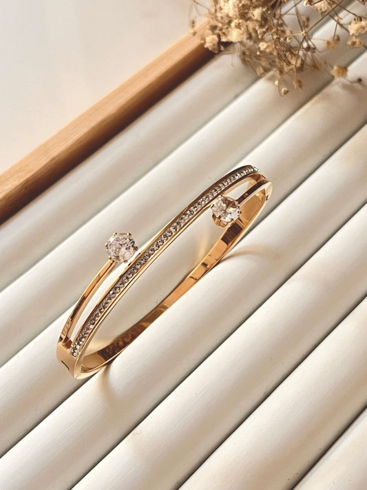 Twin Solitaire Bracelet - Silks & Jewels