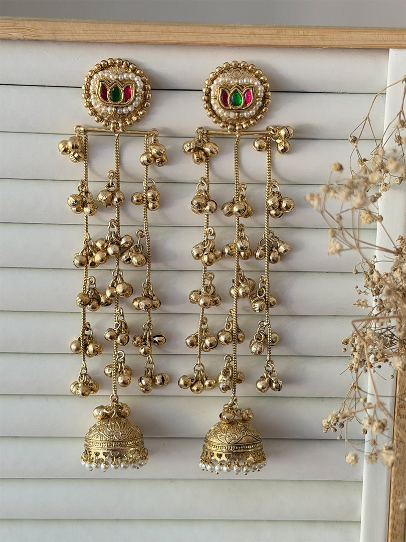 Zarinaar Jhumki - Silks & Jewels