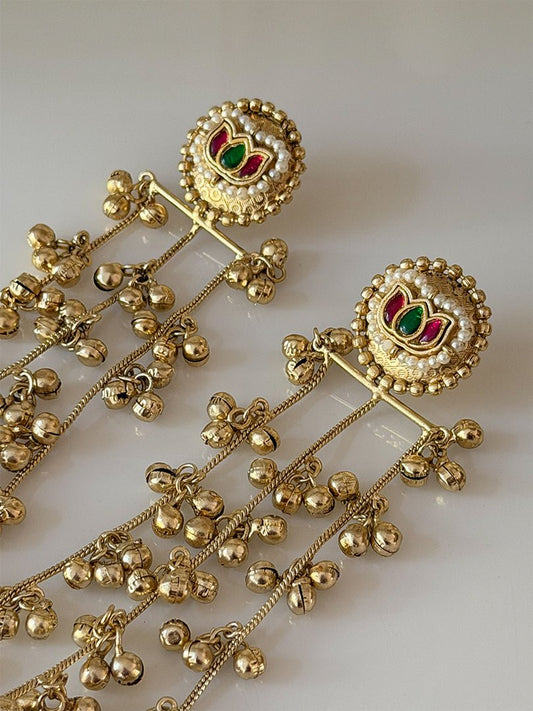 Zarinaar Jhumki - Silks & Jewels